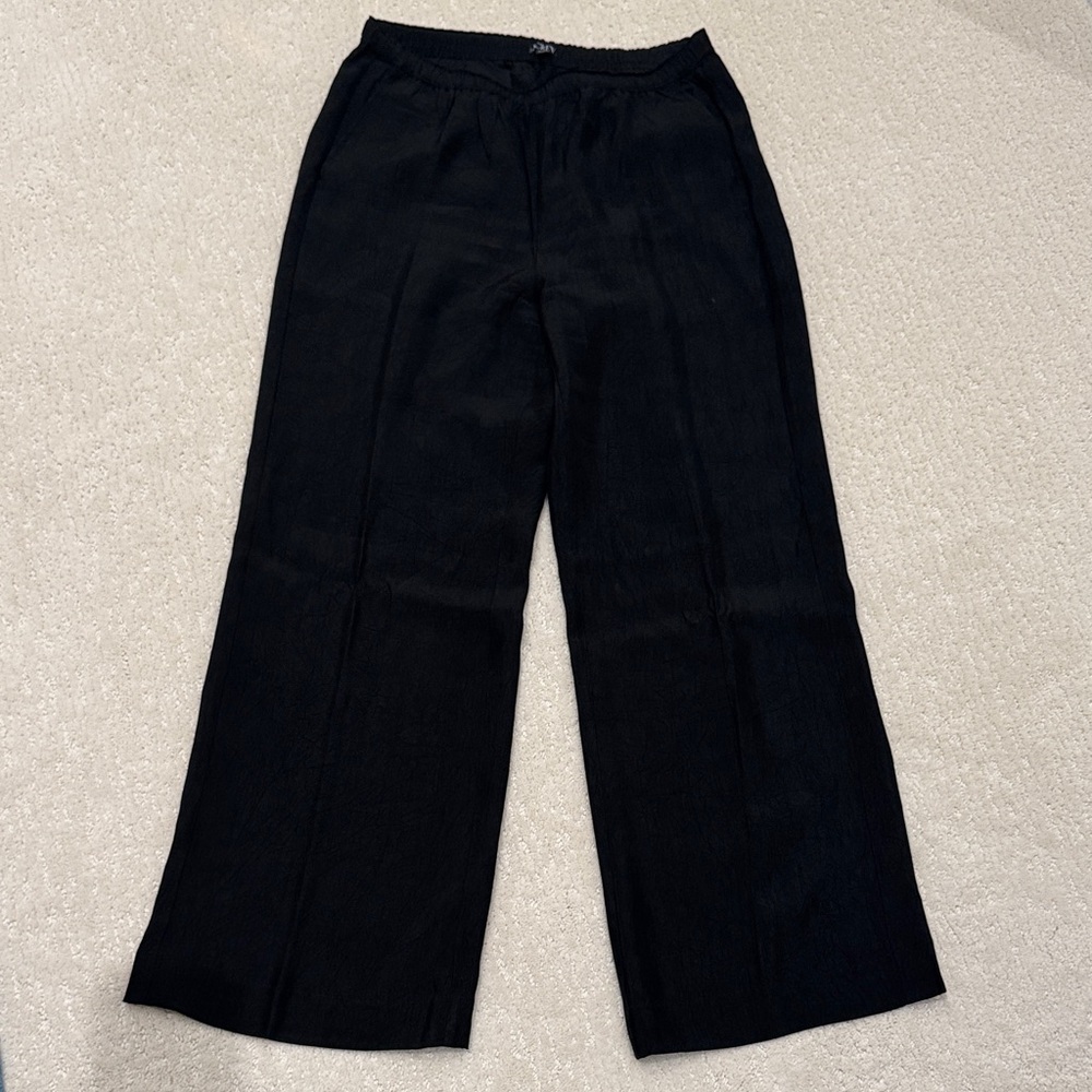 JCrew Cupro Pant. Color black. Small petite. Worn once.